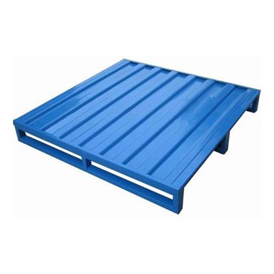 Pallet di metallo per pavimentazione completo a quattro vie